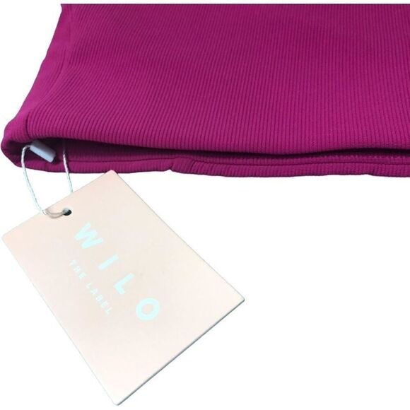 Wilo One Shoulder Hot Pink Padded Sport Bra - Picture 5 of 7